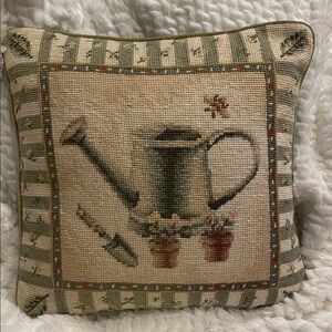 Decorative Watering Can Accent Pillow